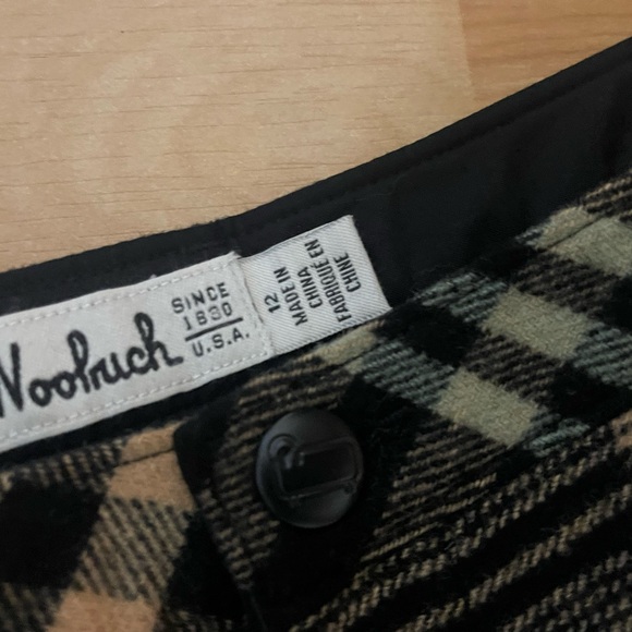 Woolrich woman’s wool blend black/ tan pants size 12 - Picture 2 of 15